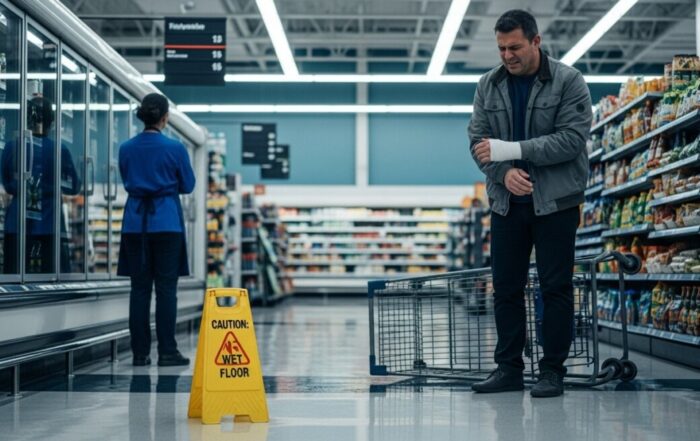 what happens if business denies liability for fall