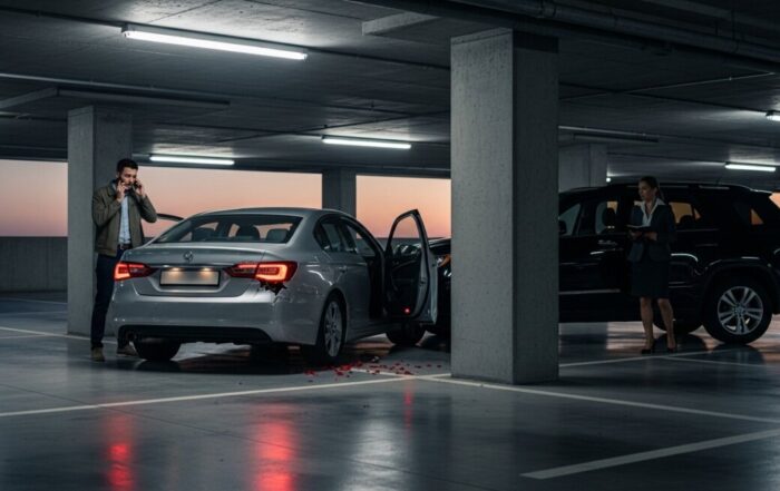 what if accident happened in parking garage