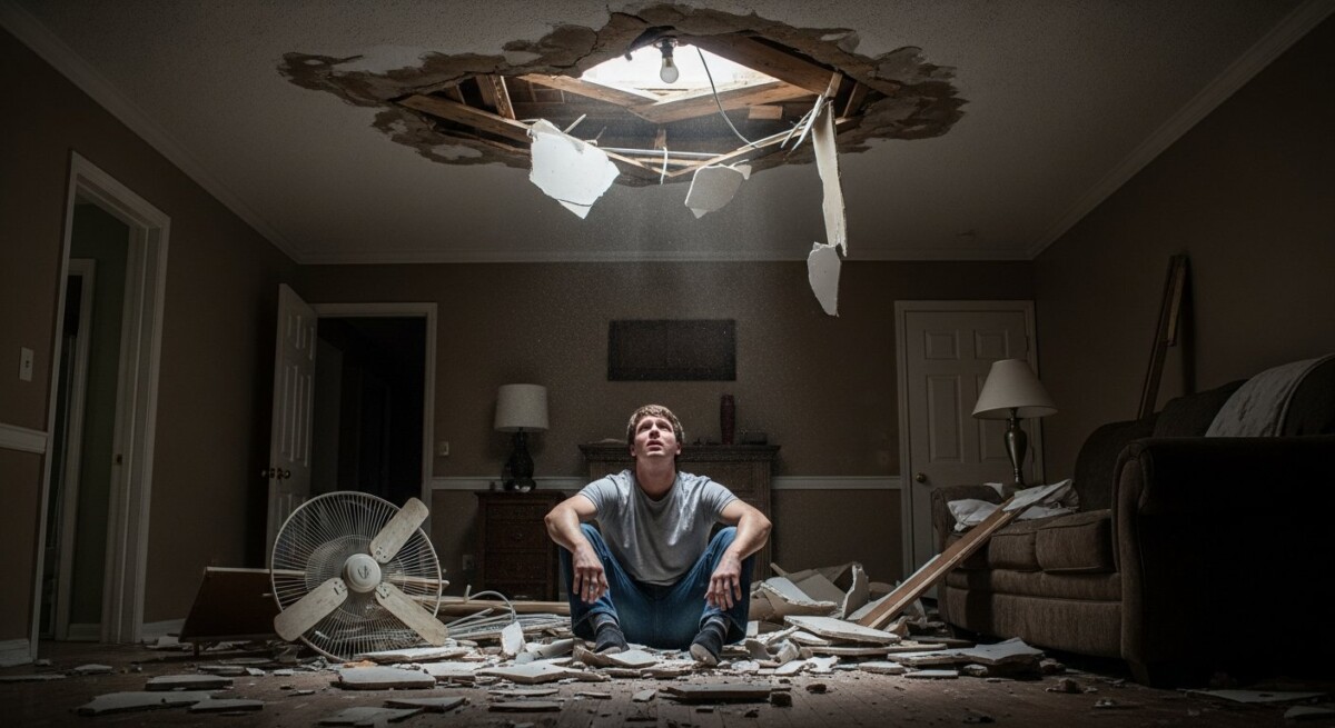 can i claim injury for falling ceiling collapse